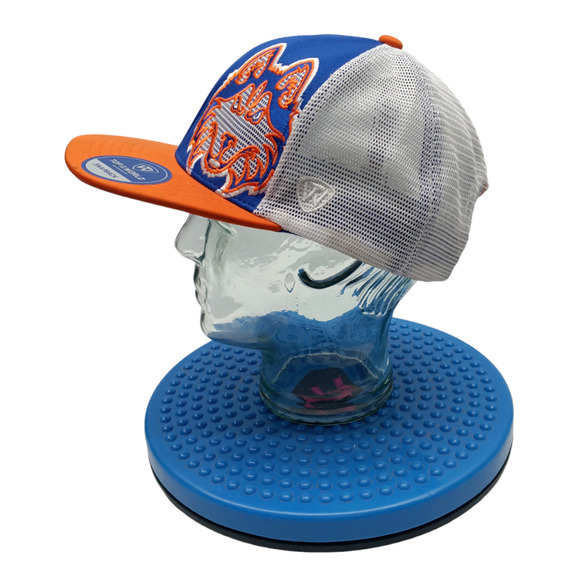Top of the World, Rare White Mesh Truckers Huskies Snapback,‎ Orange & Blue - Picture 5 of 10